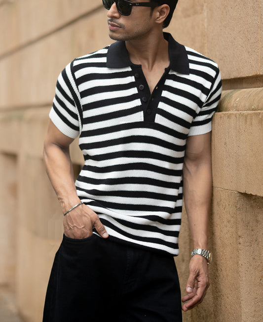 Black And White Stripe T-Shirt