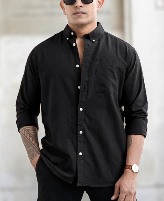 Black Oxford Shirt