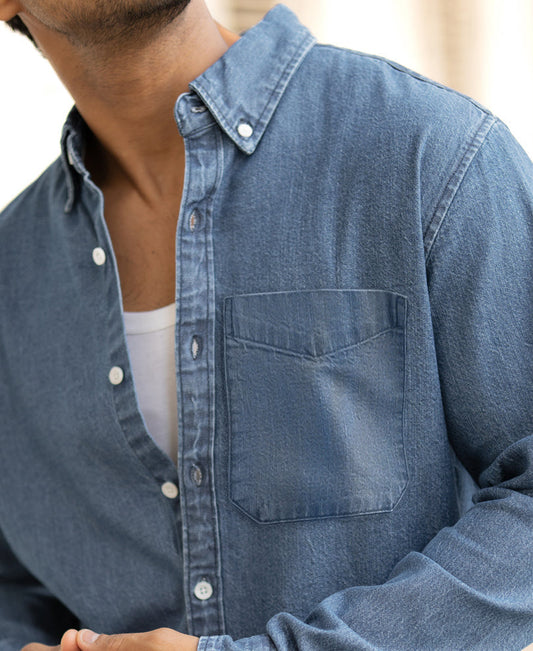 Light Blue Denim Shirt