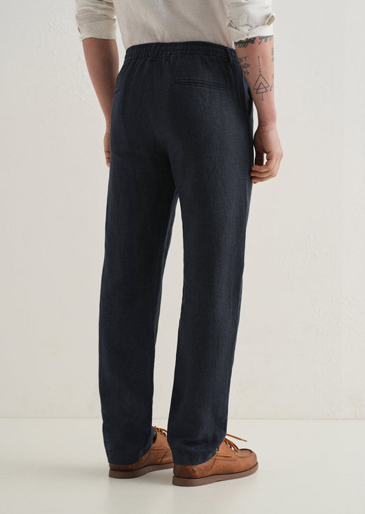Admiral Blue Linen Pant
