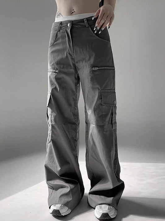 Loose Fit Low-Rise Cargos Trousers