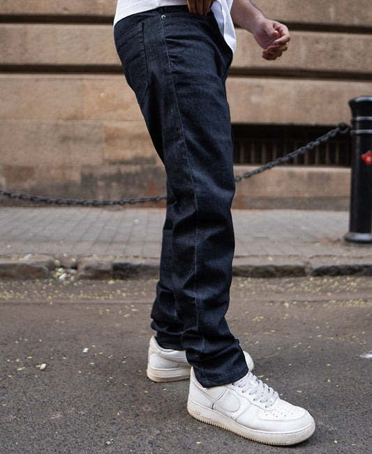 Raw Indigo Denim Regular Fit Jeans