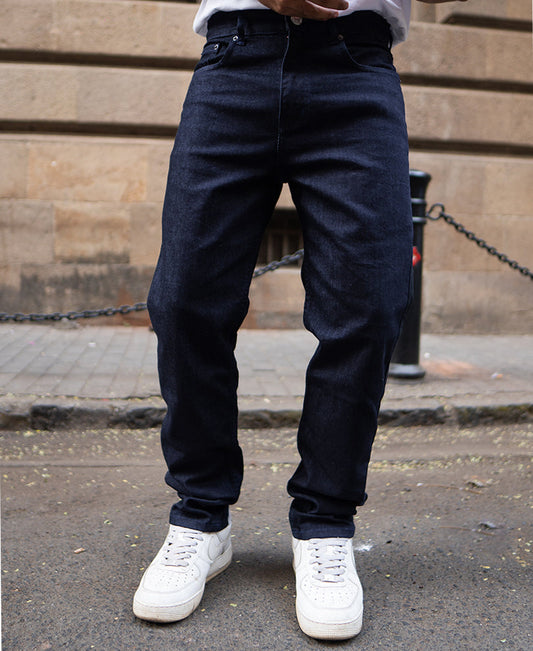 Raw Indigo Denim Regular Fit Jeans