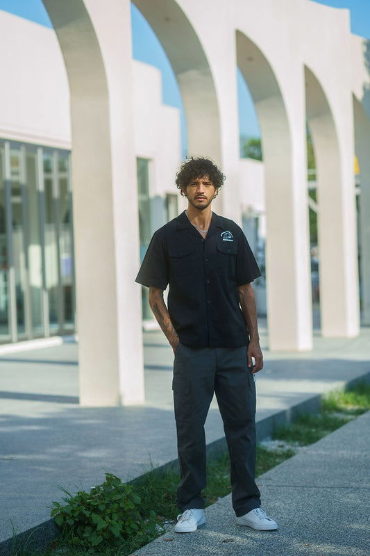 Grey Cargo With Utility Pockets